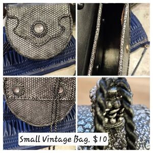 Elegant Black and Silver Women's Bag